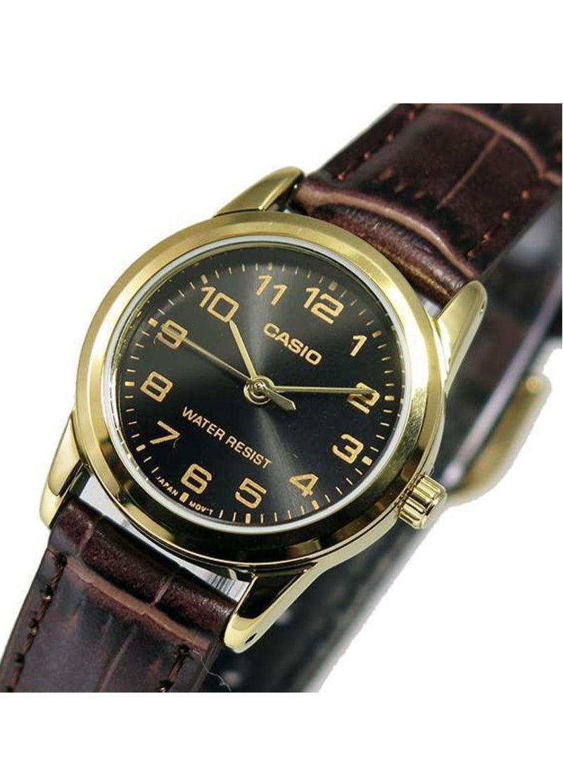 Water Resistant Analog Couple Watch Set MTP/LTP-V001GL-1BUDF