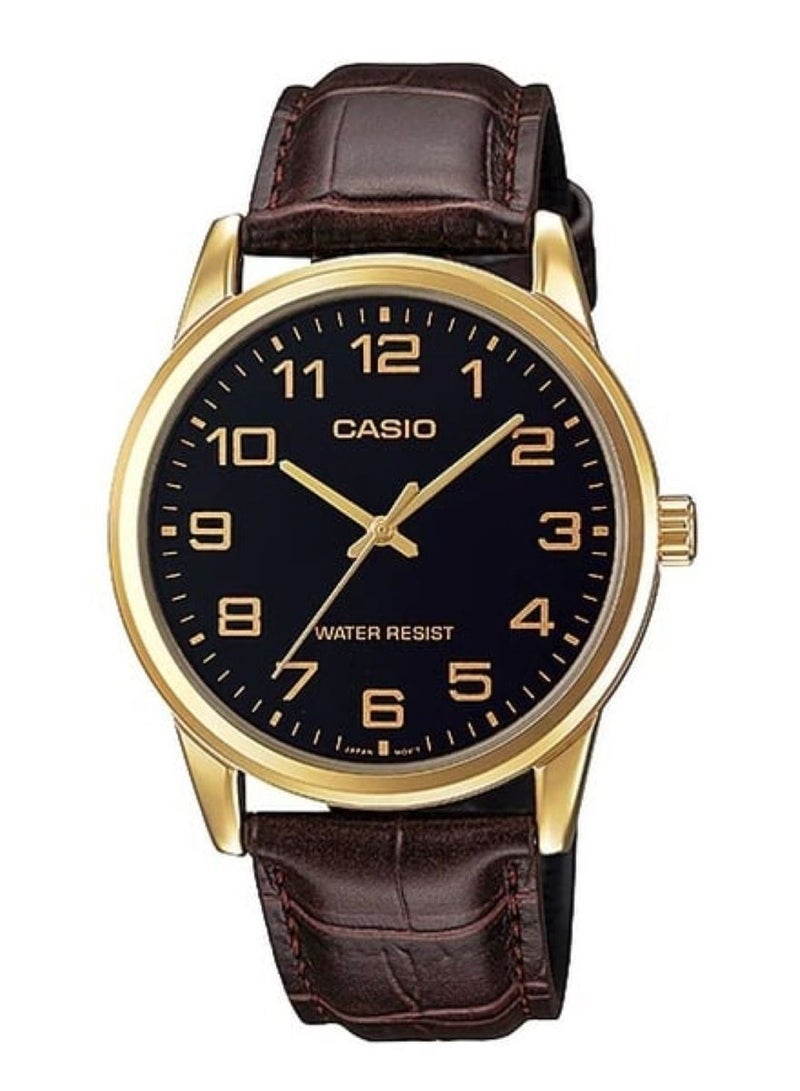 Water Resistant Analog Couple Watch Set MTP/LTP-V001GL-1BUDF