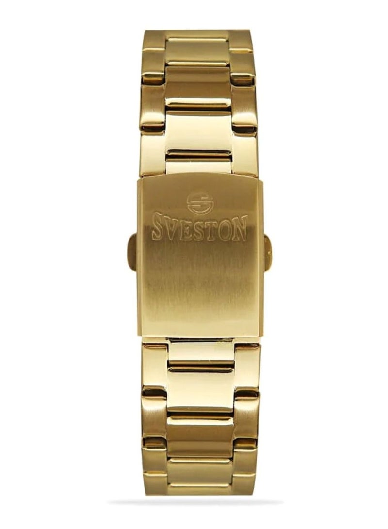 Sveston Couple Set Gold Stainless Steel Band Quartz Watch SV 10057