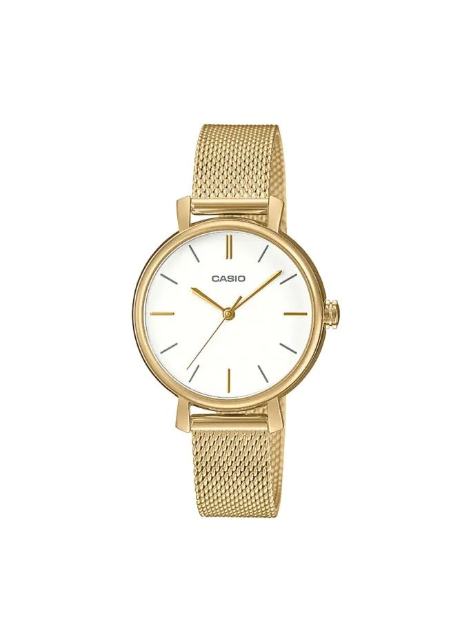 Casio Women's Gold Watch With Gold Bangle Set - LTP-2024VMG-7CDR