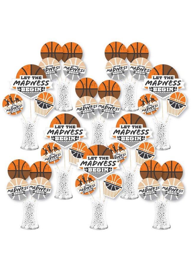 Basketball Let The Madness Begin College Basketball Party Centerpiece Sticks Showstopper Table Toppers 35 Pieces