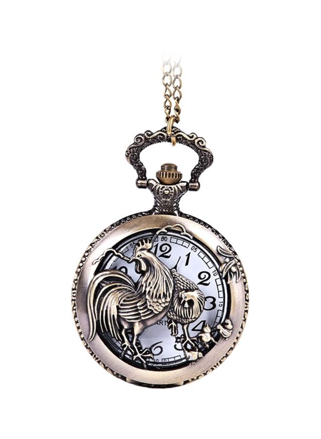 Women's Vintage Chicken Zodiac Animal Pocket Watch 417395