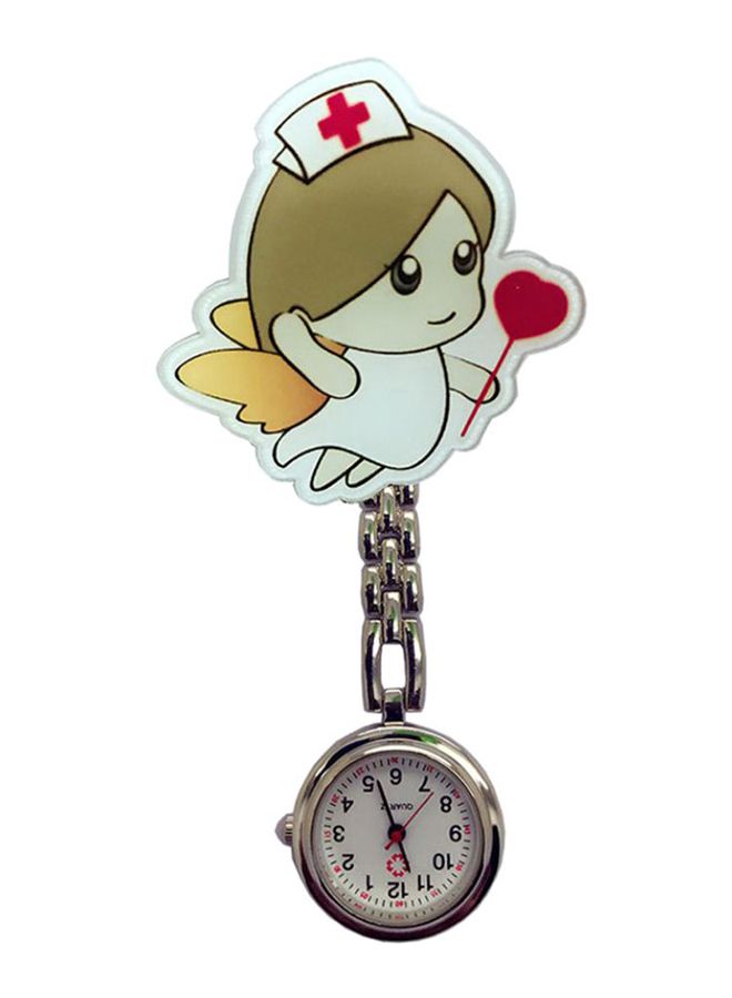 Nurse Fob Brooch Analog Hanging Pocket Watch WT4253604