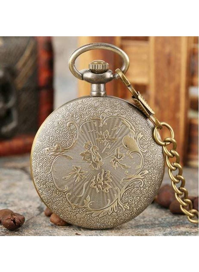 unisex Analog Pocket Watch With Chain Tie Dan-PV-08