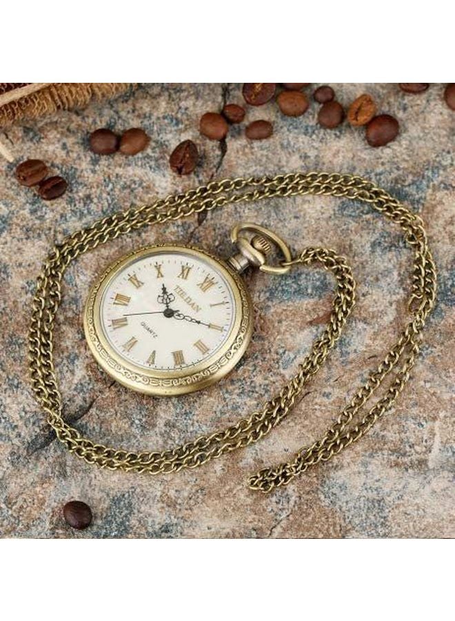 unisex Analog Pocket Watch With Chain Tie Dan-PV-08