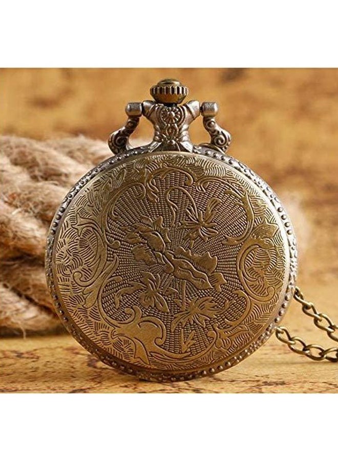 unisex Stainless Steel Pocket Watch