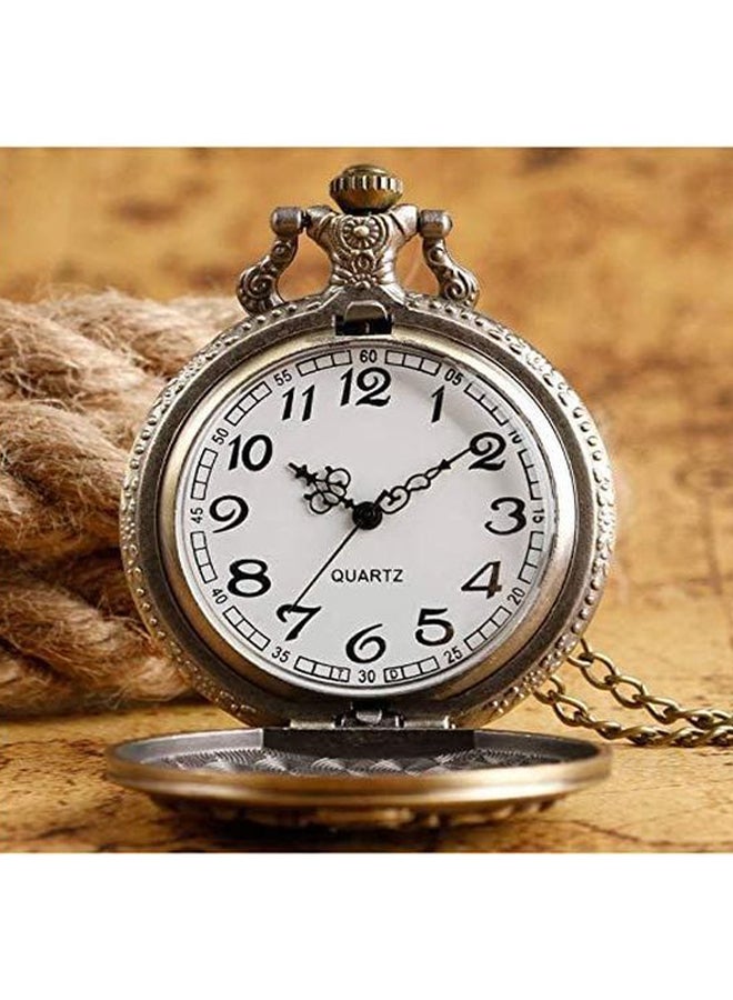 unisex Stainless Steel Pocket Watch