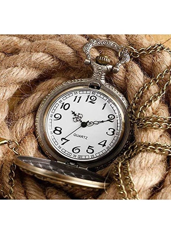 unisex Stainless Steel Pocket Watch