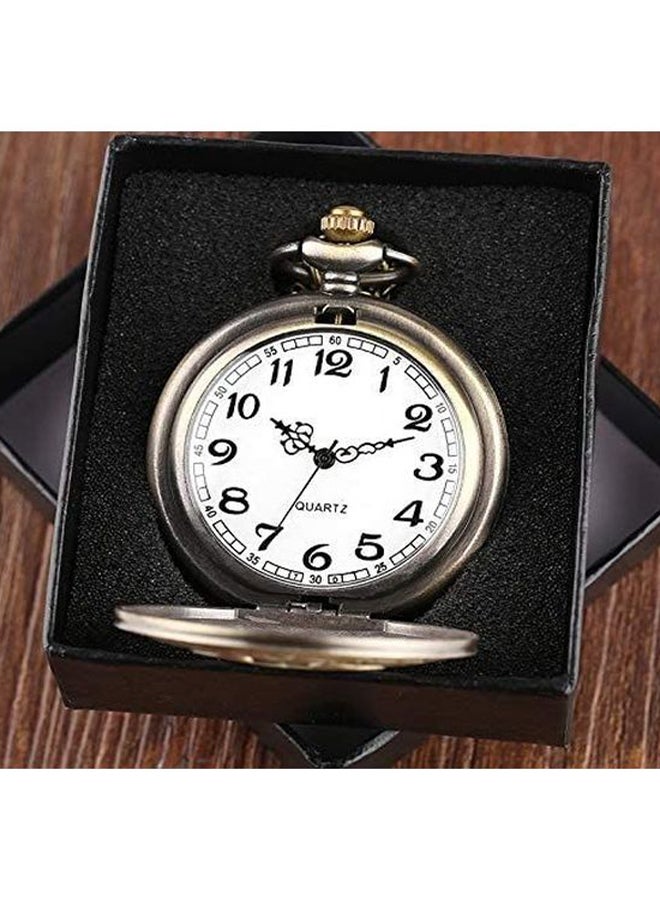 unisex Stainless Steel Pocket Watch