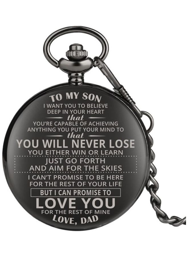 Retro Style I Love You Son Quartz Pocket Watch From DAD