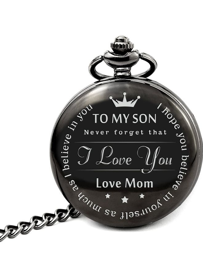 Retro Style I Love You Son Quartz Pocket Watch From MOM