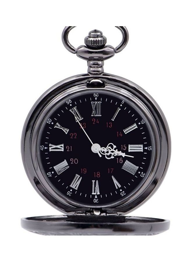 Retro Steampunk Roman Number Quartz Pocket Watch