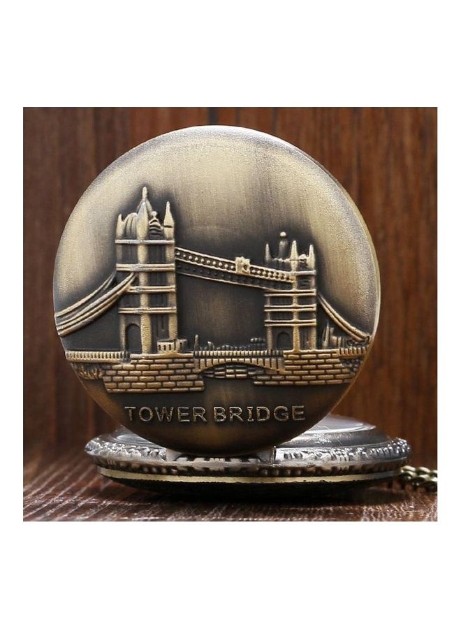 Retro Tower Bridge Quartz Pocket Watch