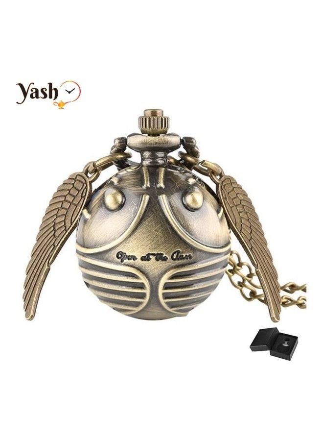 Retro Style HP Flying Ball Quartz Pocket Watch