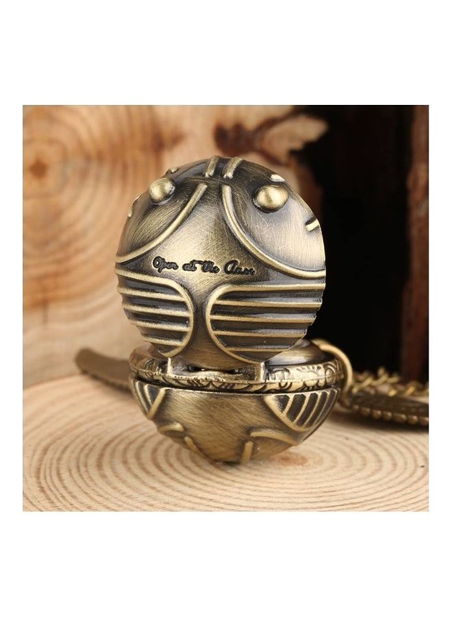 Retro Style HP Flying Ball Quartz Pocket Watch