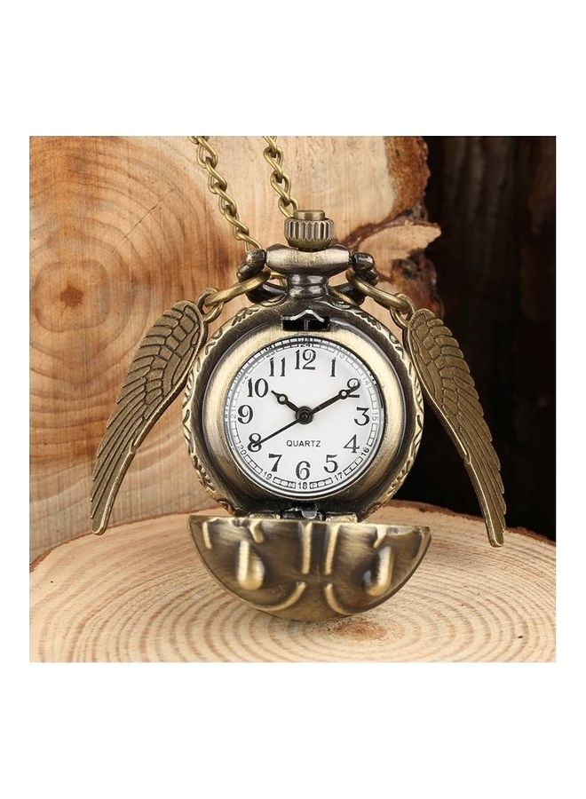 Retro Style HP Flying Ball Quartz Pocket Watch