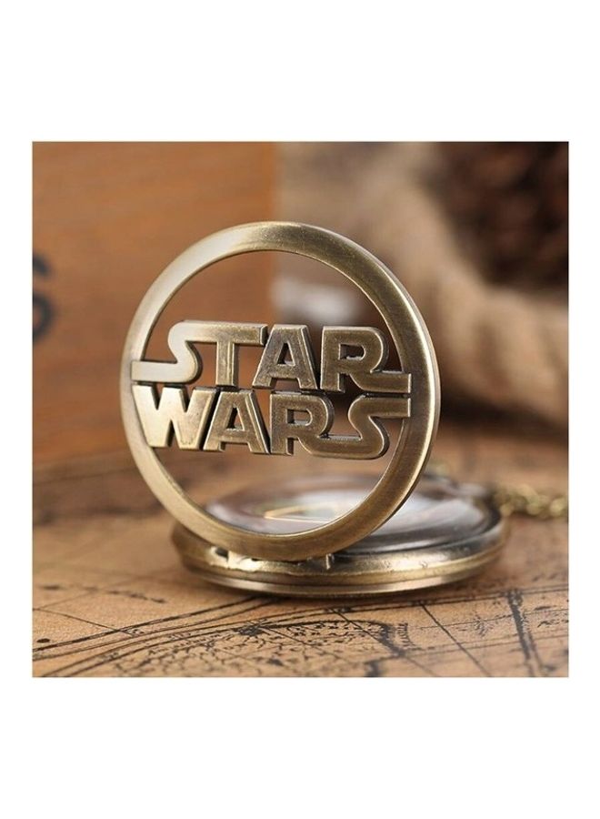 Retro Star Wars Engraved Analog Pocket Watch