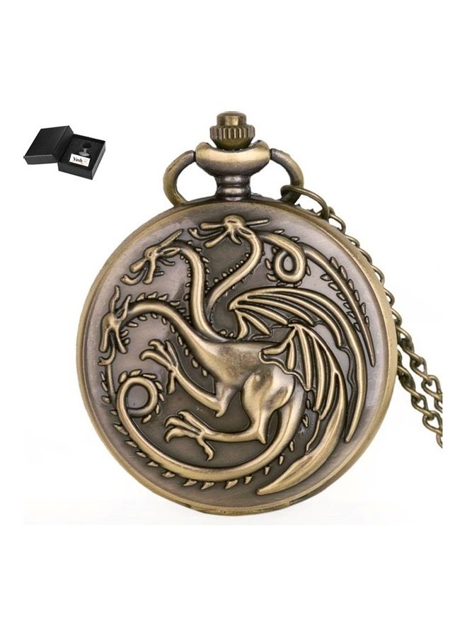 Dragon Themed Analog Pocket Watch