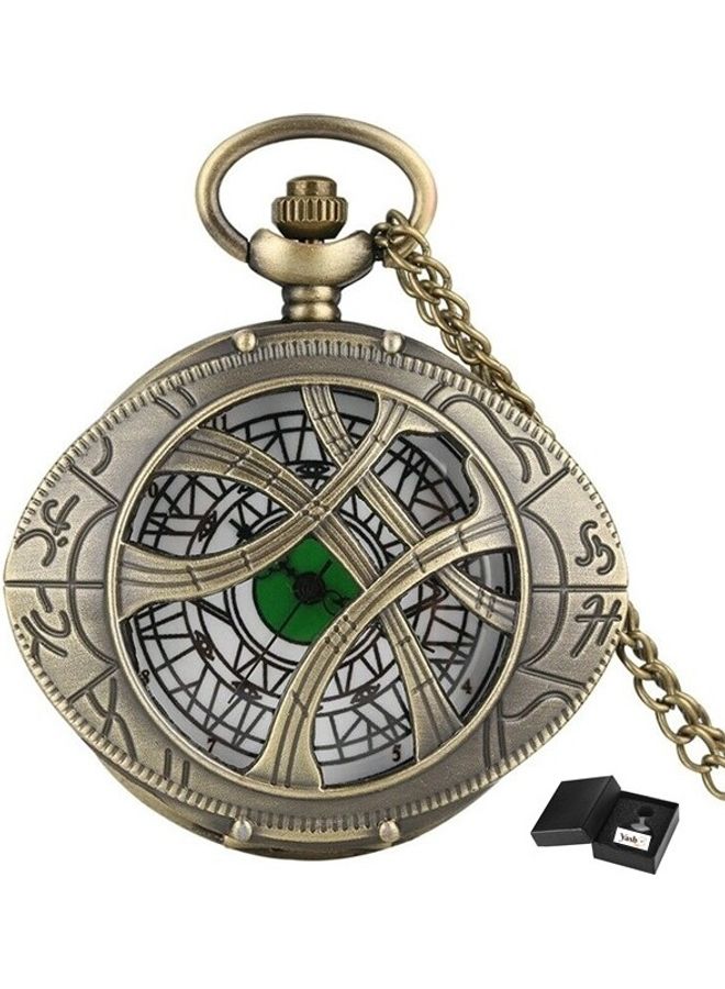 Doctor Strange Eye Of Agamotto Themed Analog Pocket Watch