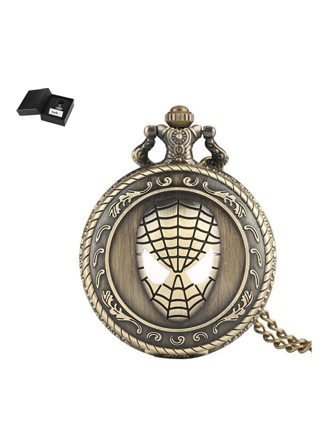 3D Spiderman Engraved Analog Pocket Watch