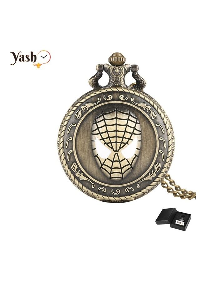 3D Spiderman Engraved Analog Pocket Watch