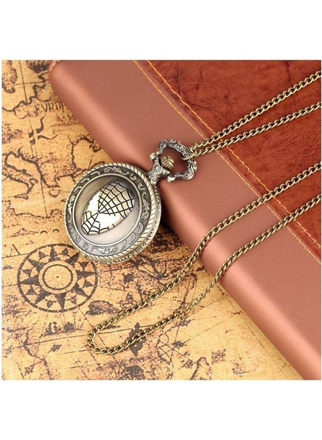 3D Spiderman Engraved Analog Pocket Watch