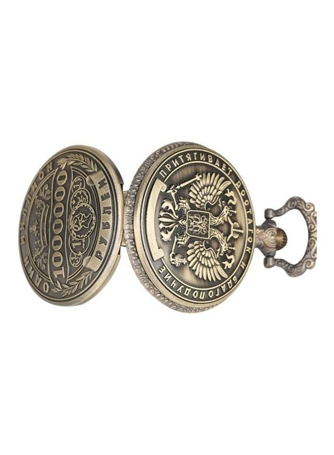 unisex Retro Style Quartz Ruble Pocket Watch