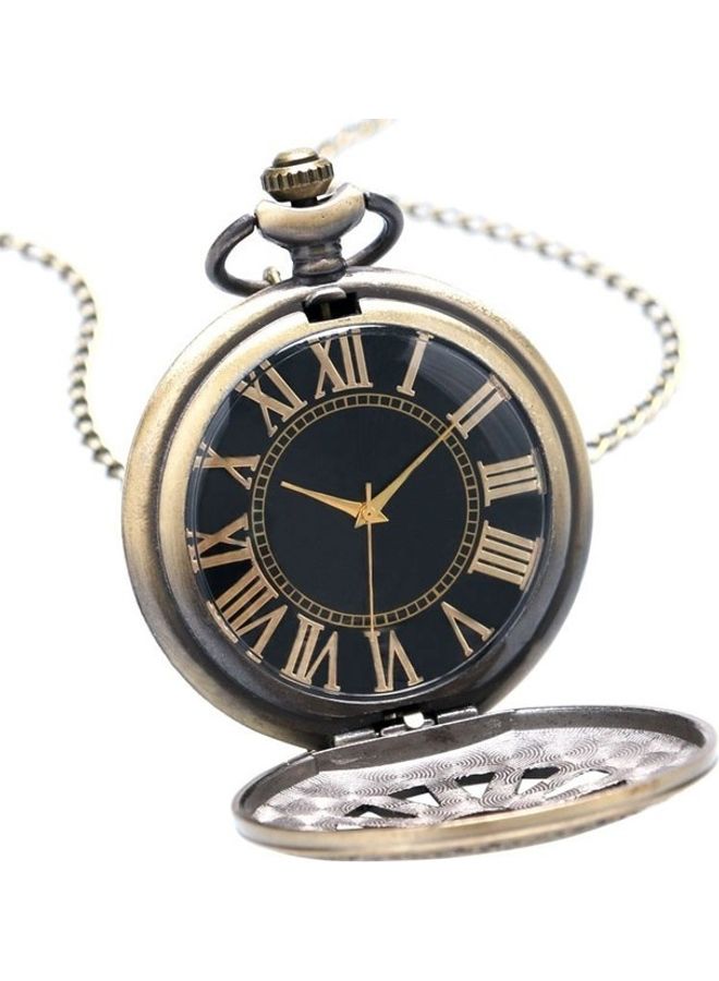 unisex Wheel Designed Quartz Pocket Watch