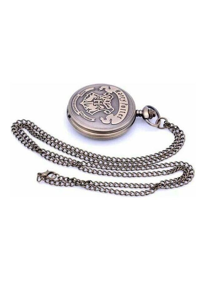 HP Theme Quartz Black Pocket Watch