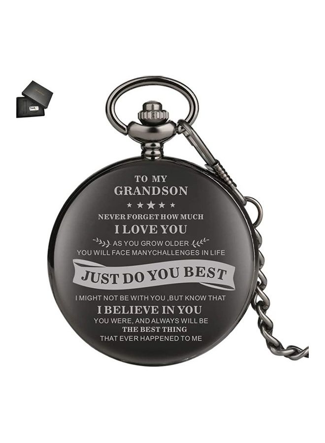 Just Do Your Best Quartz Pocket Watch