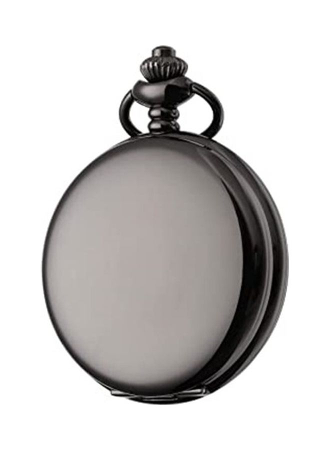 Retro Plain Design Quartz Pocket Watch With Chain