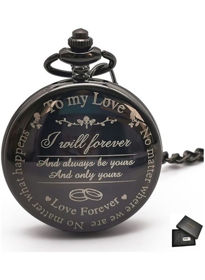 I Love You Quartz Pocket Watch