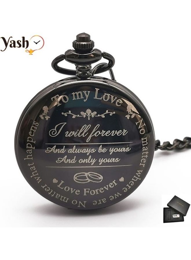 I Love You Quartz Pocket Watch