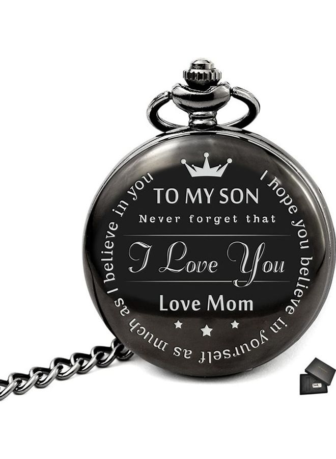 unisex I Love You Quartz Pocket Watch