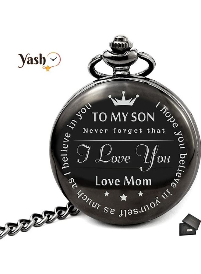 unisex I Love You Quartz Pocket Watch