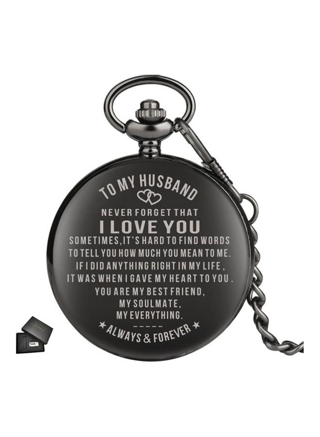 I Love You Quartz Pocket Watch