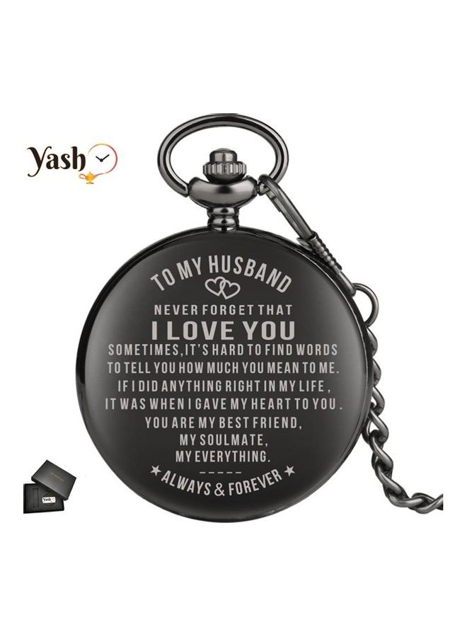 I Love You Quartz Pocket Watch