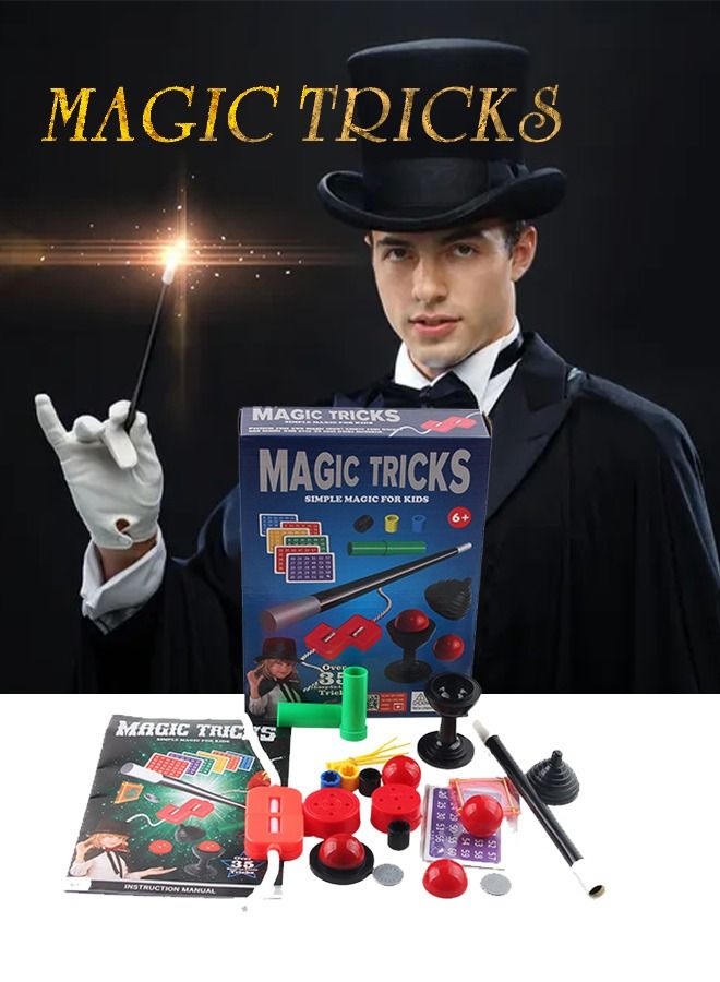 Simple Magic Kit for Kids Amazing Tricks Magic Set for Children Including Mystical Cards Wand and More