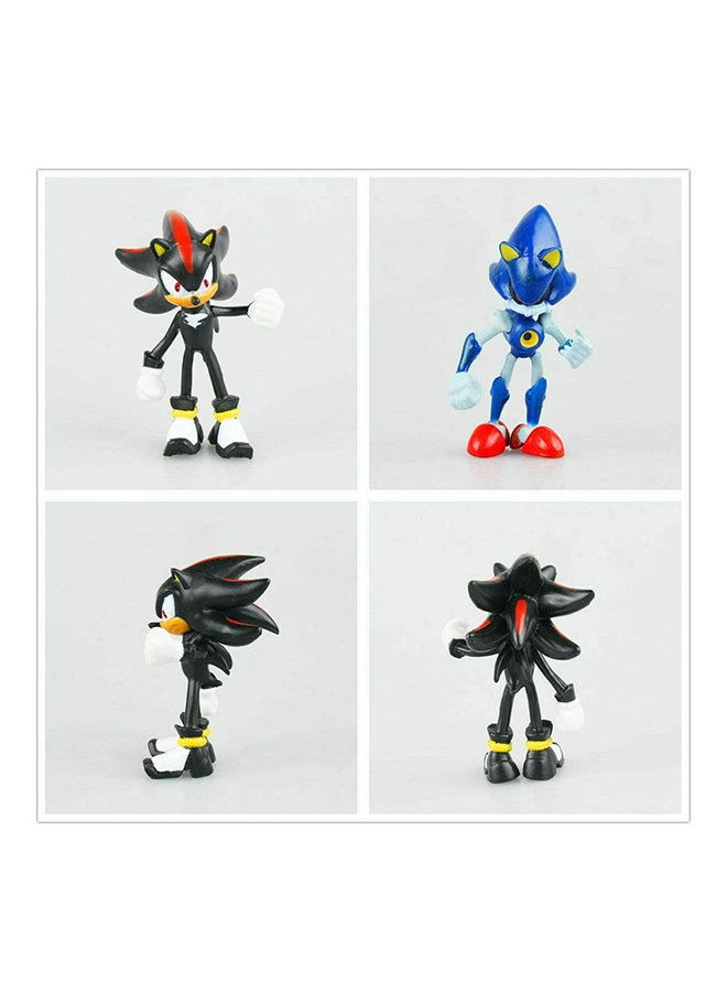 6-Piece Sonic Miniature Toy Set SM-02 2.5x2.5x7centimeter