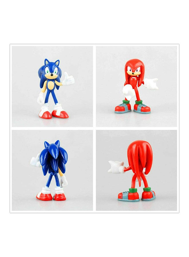 6-Piece Sonic Miniature Toy Set SM-02 2.5x2.5x7centimeter