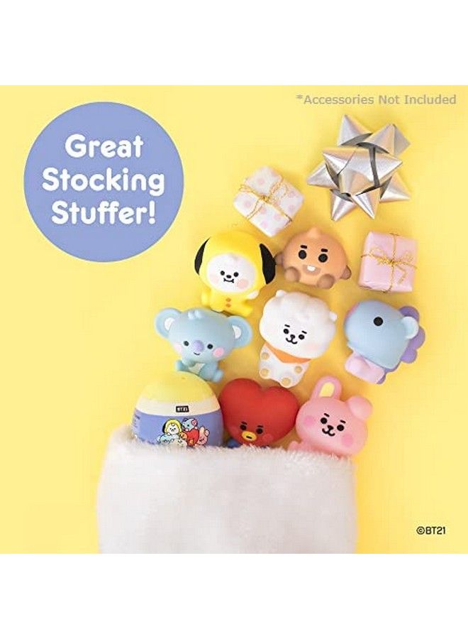 Line Friends Bt21 (Baby) [Surprise Capsule Series] Cute Water Filled Squishy Toy [Birthday Gift Bags, Party Favors, Gift Basket Filler, Stress Relief Toys] 1 Pc. (Mystery Blind Capsule)