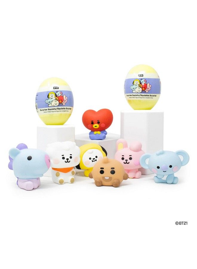 Line Friends Bt21 (Baby) [Surprise Capsule Series] Cute Water Filled Squishy Toy [Birthday Gift Bags, Party Favors, Gift Basket Filler, Stress Relief Toys] 1 Pc. (Mystery Blind Capsule)