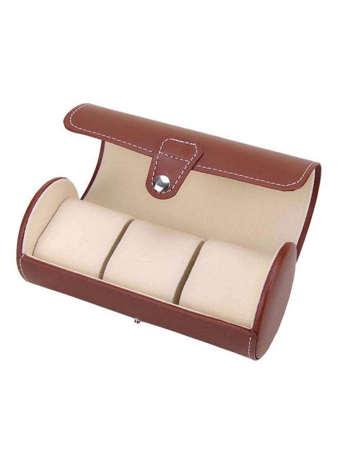 3-Slot PU Leather Watch Box QJ1533C