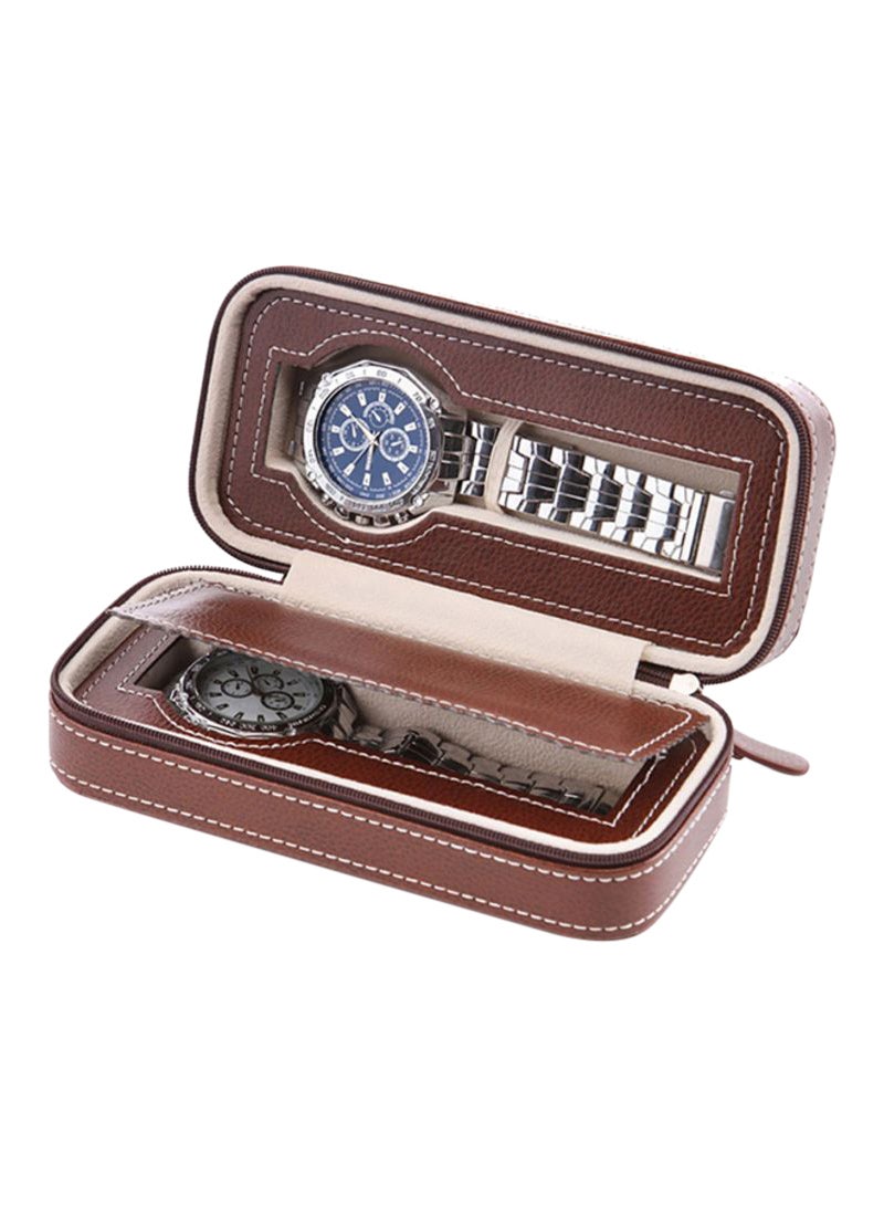 2-Grid PU Leather Watch Box QJ1535C2