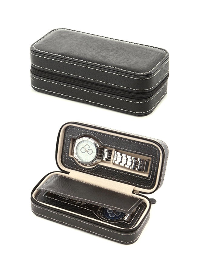 2-Grid PU Leather Watch Box QJ1535B2