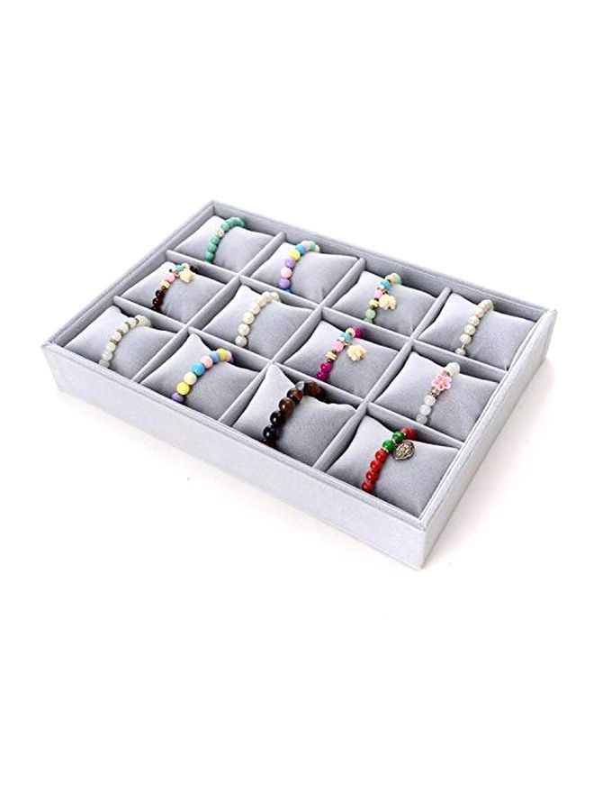 12-Compartment Watch Organizer