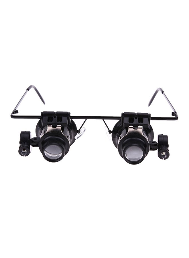 Watch Repair Glasses Style Magnifier Loupe 20X With LED Light