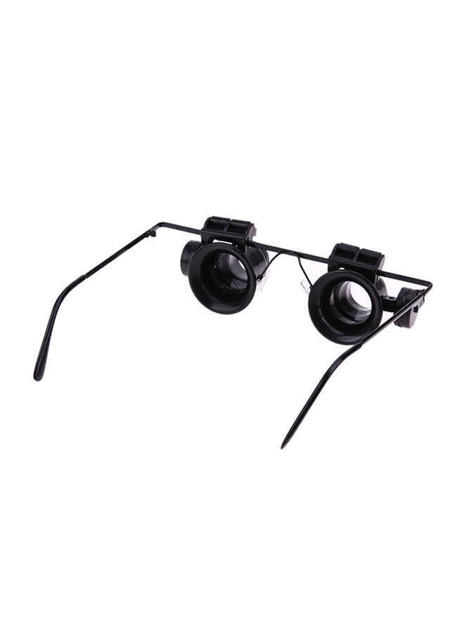 Watch Repair Glasses Style Magnifier Loupe 20X With LED Light