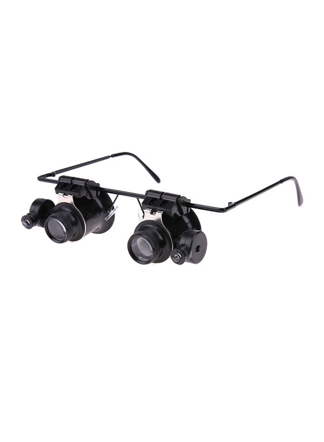 Watch Repair Glasses Style Magnifier Loupe 20X With LED Light