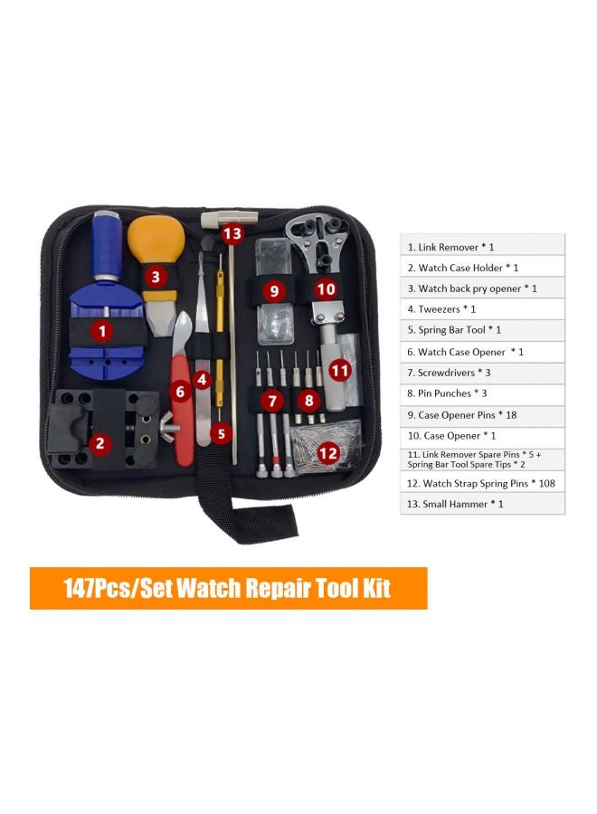 147-Piece  Watch Repair Tool Kit